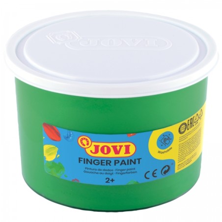 ✅ Jovi Finger Paint Peinture au doigt en pot de 500 ml - Ingrédients naturels - Couleurs miscibles - Texture ge en stock