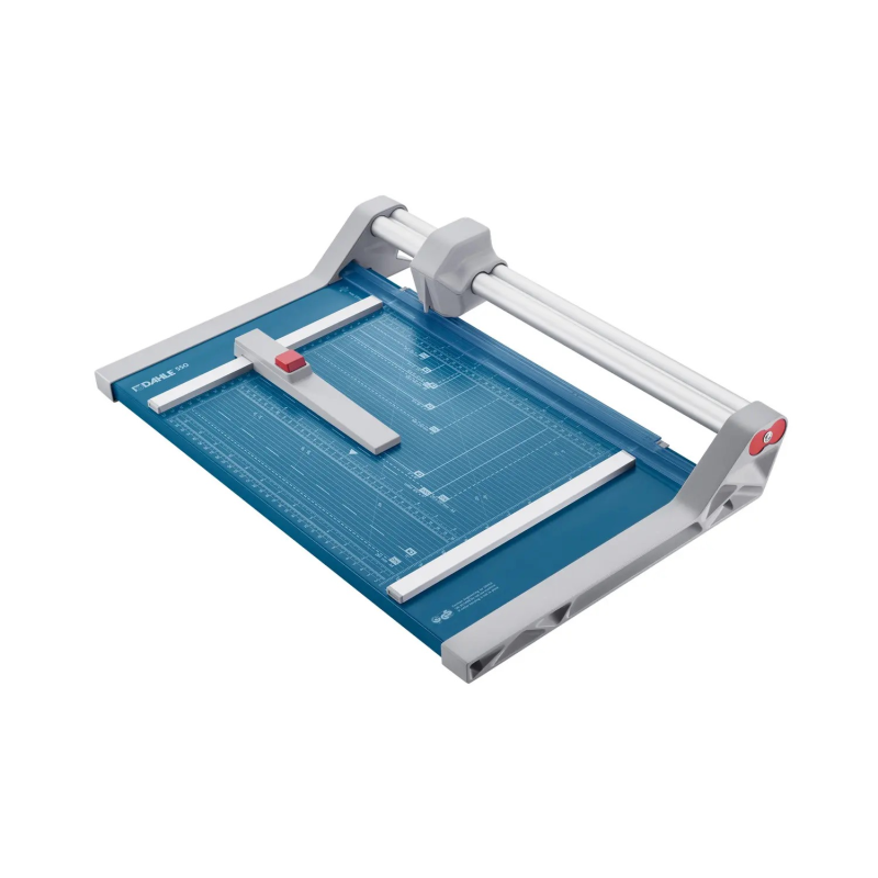 Dahle 550 Cisaille à Rouleau Professionnelle Format A4 - Capacité 20 Feuilles - Lame Circulaire Acier Auto-Affûteuse - Deux