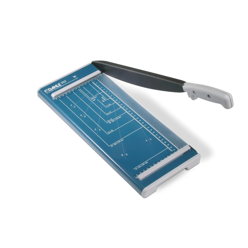 Dahle 502 Cisaille à levier format A4 - Capacité 8 feuilles - Lame supérieure en acier massif