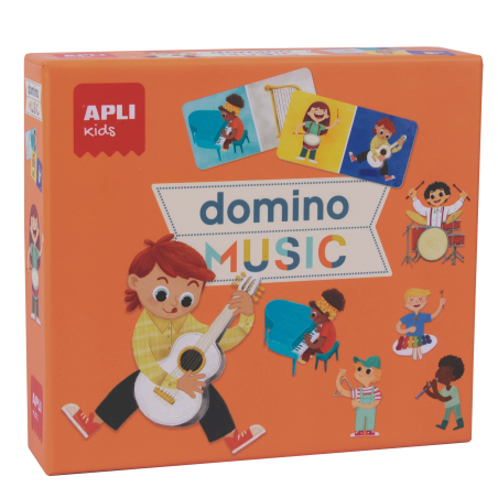 Domino Music Appli de la collection Expressions - 28 pièces à thème musical - Prise en main facile pour les enfants - Carton