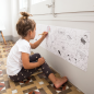 Présentoir Rouleau Papier Adhésif Apli pour Coller et Colorier - Taille 30Cmx4M - 12 Rouleaux avec Dessins Transport et Candy
