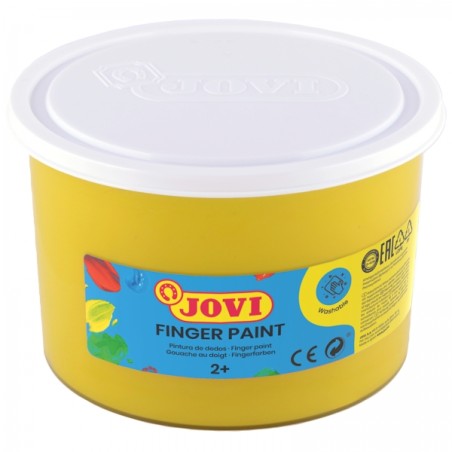 ✅ Jovi Finger Paint Peinture au doigt en pot de 500 ml - Ingrédients naturels - Couleurs miscibles - Texture ge en stock