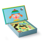 Apli Kids Magnetic Game Funny Faces - Scène Magnétique 28x18cm - 30 Feuilles pour Créer des Personnages - Encourage