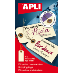 Etiquettes Apli avec Rondelle et Filetage 100 x 51mm 10 U.