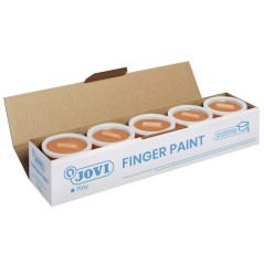 ✅ LOT de 5 Pot de peinture au doigt Jovi - Peinture au doigt 125 ml - Couleurs miscibles - Texture gélatineuse en stock