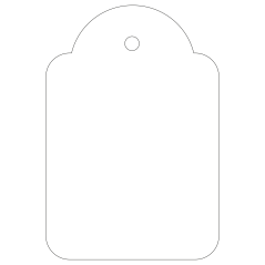 Étiquettes suspendues Apli Blanc 36 x 53 mm 100 U.