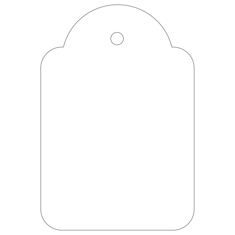 Étiquettes suspendues Apli Blanc 36 x 53 mm 100 U.