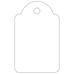 Étiquettes suspendues Apli Blanc 22 x 35 mm 100 U.