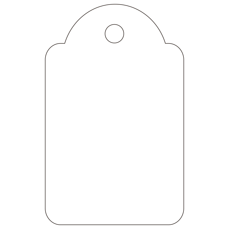 Étiquettes suspendues Apli Blanc 22 x 35 mm 100 U.