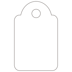 Étiquettes suspendues Apli Blanc 15 x 24 mm 200 U.