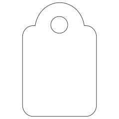 Étiquettes suspendues Apli Blanc 13 x 20 mm 200 U.