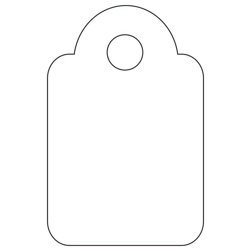 Étiquettes suspendues Apli Blanc 13 x 20 mm 200 U.