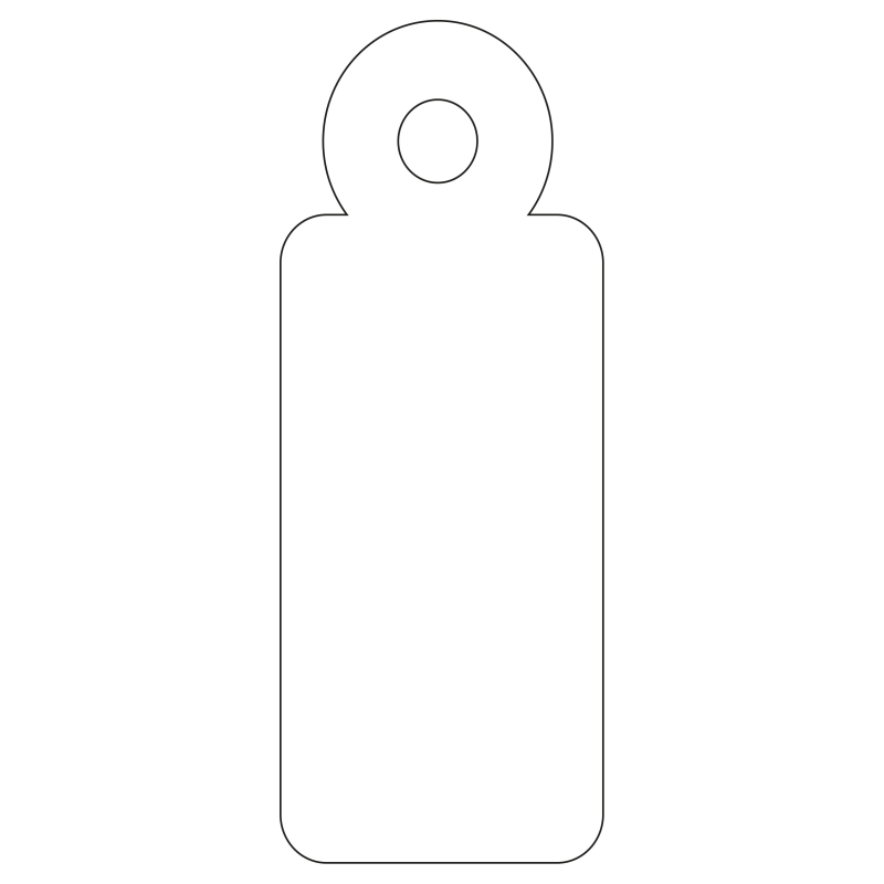 Étiquettes suspendues Apli Blanc 13 x 34 mm 200 U.