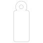 Étiquettes suspendues Apli Blanc 13 x 34 mm 200 U.