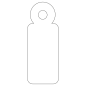 Étiquettes suspendues Apli Blanc 11 x 29 mm 200 U.