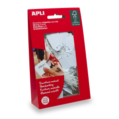 Étiquettes suspendues Apli Blanc 11 x 29 mm 200 U.