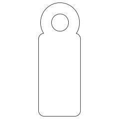 Étiquettes suspendues Apli Blanc 7 x 19 mm 200 U.