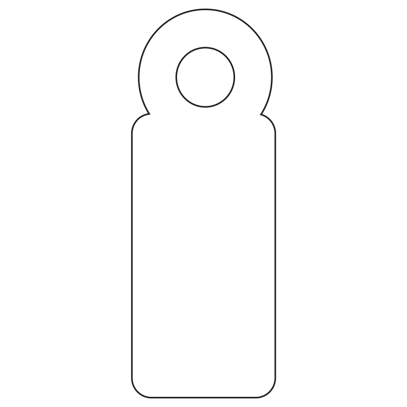 Étiquettes suspendues Apli Blanc 7 x 19 mm 200 U.