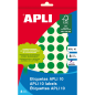 Apli Labels 10 Vert Ø 13mm 8 Feuilles