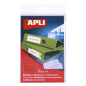 Pochettes adhésives Apli pour étiquettes - 55 x 102 mm - Modifiez les informations de l'étiquette en fonction de vos besoins