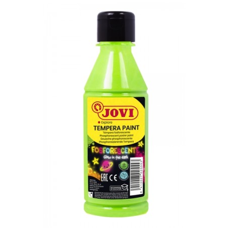 ✅ Jovi Tempera Peinture Tempera Liquide Phosphorescente - Brille dans le Noir - Séchage Rapide - Excellente Adh en stock