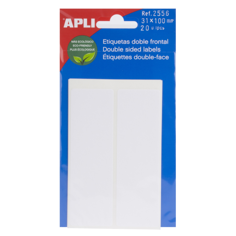 Étiquettes blanches double face Apli 31,0 x 100,0 mm