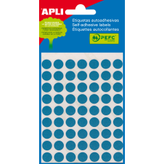Apli Blue Minibag Labels 34.0 x 67.0mm 5 Feuilles
