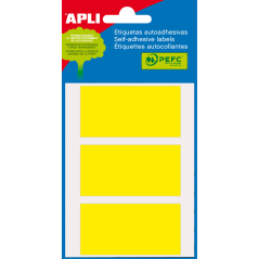 Apli Jaune Minibag Étiquettes 34.0 x 67.0mm 5 Feuilles