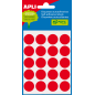 Etiquettes Minibag Apli Rouge Ø 19.0mm 5 Feuilles