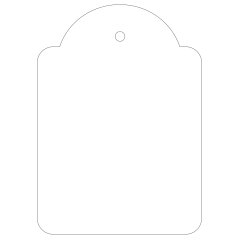 Étiquettes suspendues Apli Blanc 50 x 70 mm 400 U.