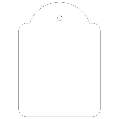 Étiquettes suspendues Apli Blanc 50 x 70 mm 400 U.