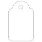 Étiquettes suspendues Apli Blanc 18 x 29 mm 1 000 U.