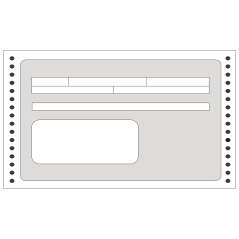 Formulaire de reçu continu Apli 240 mm x 4 pi - 1500 U - Impression de haute qualité - Papier autocopiant - Séparation facile