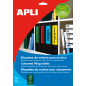 Apli Jaune Etiquettes Classeur 190.0 x 61.0mm 20 Feuilles