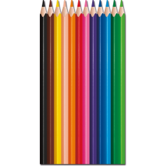 Maped Color´Peps Crayons de Couleur Triangulaires Forts - Sans Bois - Mine 3,2 mm - Pointe Ultra Résistante - Couleurs