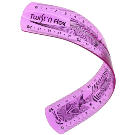Règle Maped Twist'n Flex 20 cm flexible incassable double graduation
