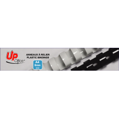 ✅ UP OFFICE Anneaux à relier 8 mm blanc pack de 100 couleur Blanc en stock