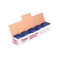 ✅ LOT de 5 Pot Tempera Jovi School - 35 ml - Couleurs Mélangables - pour Papier, Carton, Bois, Tissu, Pâte à en stock