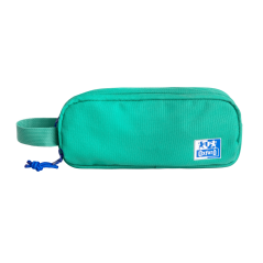 ✅ Trousse Oxford B-Smart - 3 Compartiments - Poignée Latérale - En Matière Recyclée - Couleur Turquoise coul en stock