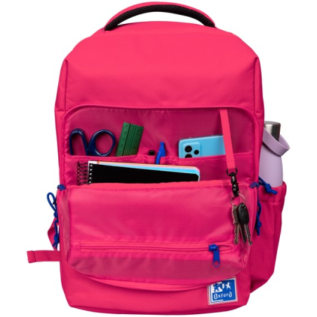 Sac à Dos Scolaire Oxford +LB B-Out - Compartiment Isotherme - Fermeture Éclair Extensible - Bretelles Rembourrées et