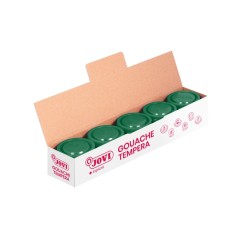 ✅ LOT de 5 Pot de Tempera Jovi School - 35 ml - Couleurs Mélangables - pour Papier, Carton, Bois, Tissu, Pâte en stock
