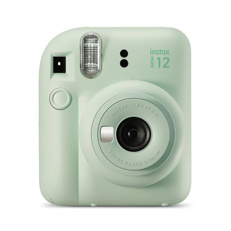 Appareil photo instantané Fujifilm Instax Mini 12 vert menthe - Taille d'image 62x46mm - Flash automatique - Exposition