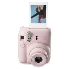 Appareil photo instantané Fujifilm Instax Mini 12 Blossom Pink - Taille d'image 62x46mm - Flash automatique - Exposition