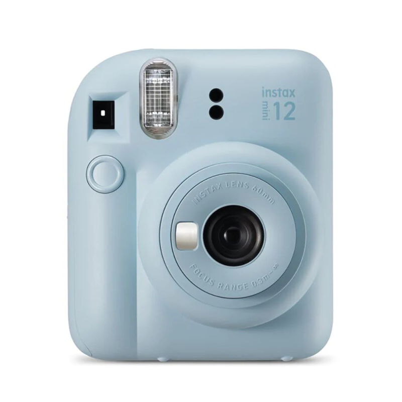 Appareil photo instantané Fujifilm Instax Mini 12 bleu pastel - Taille d'image 62x46mm - Flash automatique - Exposition