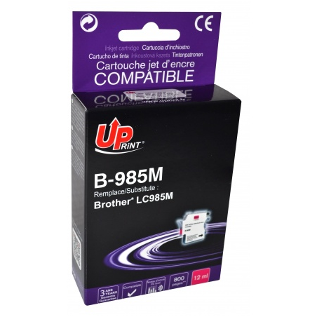 ✅ Cartouche UPRINT compatible BROTHER LC-985 magenta couleur magenta en stock