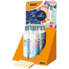 présentoir stylos gel BIC multicolores