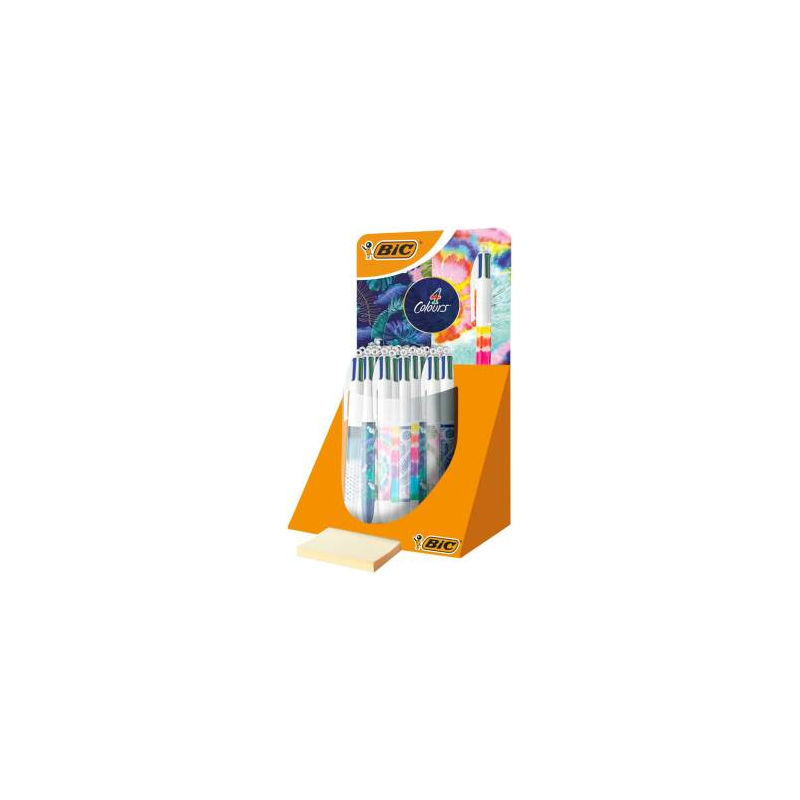 Stylo bille 4 couleurs Bic présentoir 30 multicolore Stylo bille 4 couleurs Bic présentoir 30 multicolore