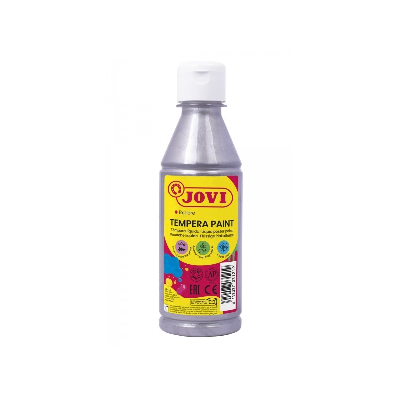 Peinture Tempera Liquide Jovi - À base d'eau - Prête à l'emploi - Haut pouvoir couvrant - Séchage rapide - Excellente fluidité