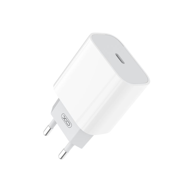 Chargeur XO pour Smartphone - Charge Rapide - 20W - Type C - Protection Surtension - Couleur Blanche Chargeur XO pour Smartphone - Charge Rapide - 20W - Type C - Protection Surtension - Couleur Blanche