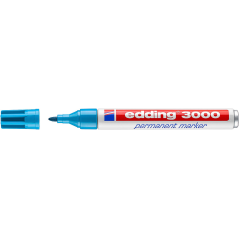 ✅ LOT de 10 Edding 3000 Marqueur Permanent couleur Azul Claro en stock